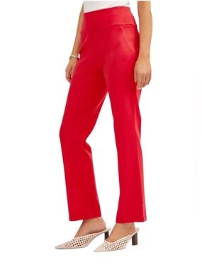 Dear Scarlett Magic Straight Leg Pants In Dragon Fruit  NWT